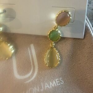 Uncommon James Gold and Pastel Drop Earrings